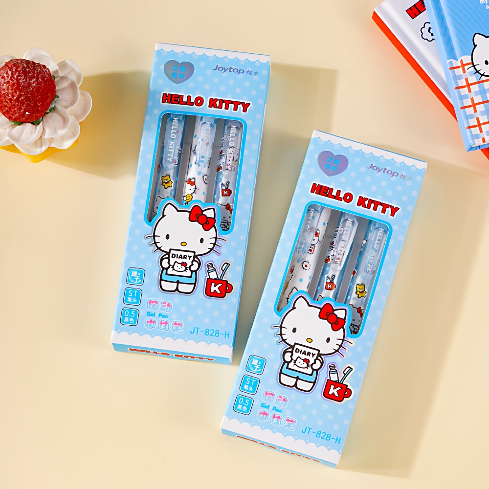 Gel Ink Pen Set - Genuine 3 Pcs/Set Sanrio Gel Pen