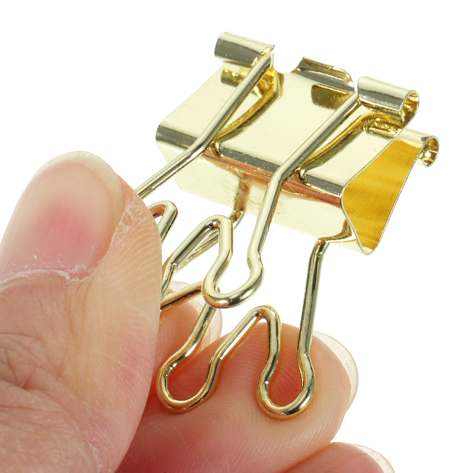Binder Clip Assorted - 10Pcs Delicate Metal Heart Long Tail