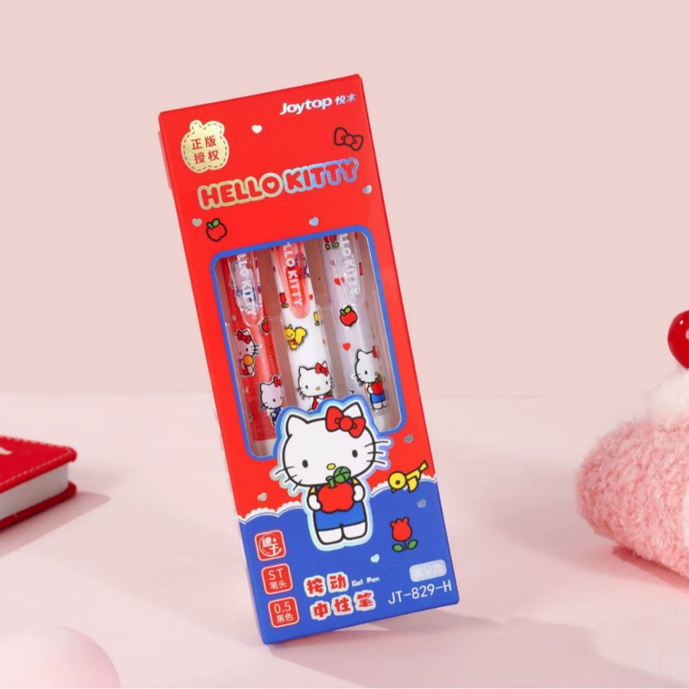 Genuine 3 Pcs/Set Sanrio Gel P - Gel Ink Pen Set ulasan dan harga
