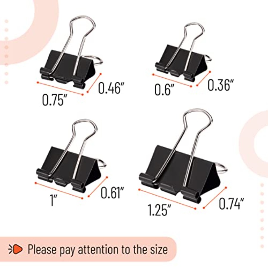 - Binder Clips, 100 pcs, Assor - Binder Clip Assorted ulasan dan harga