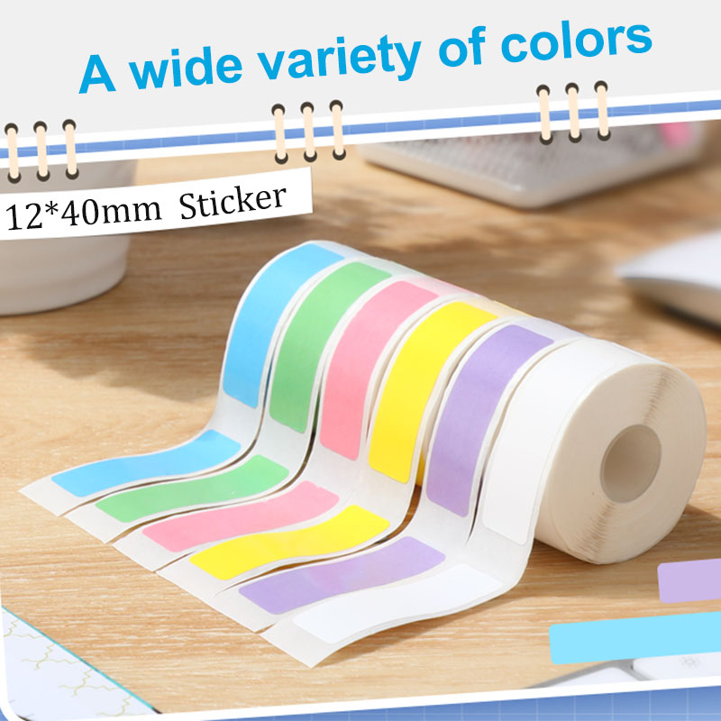 12*40mm Colored Transparent Th - Label Printer Tape ulasan dan harga