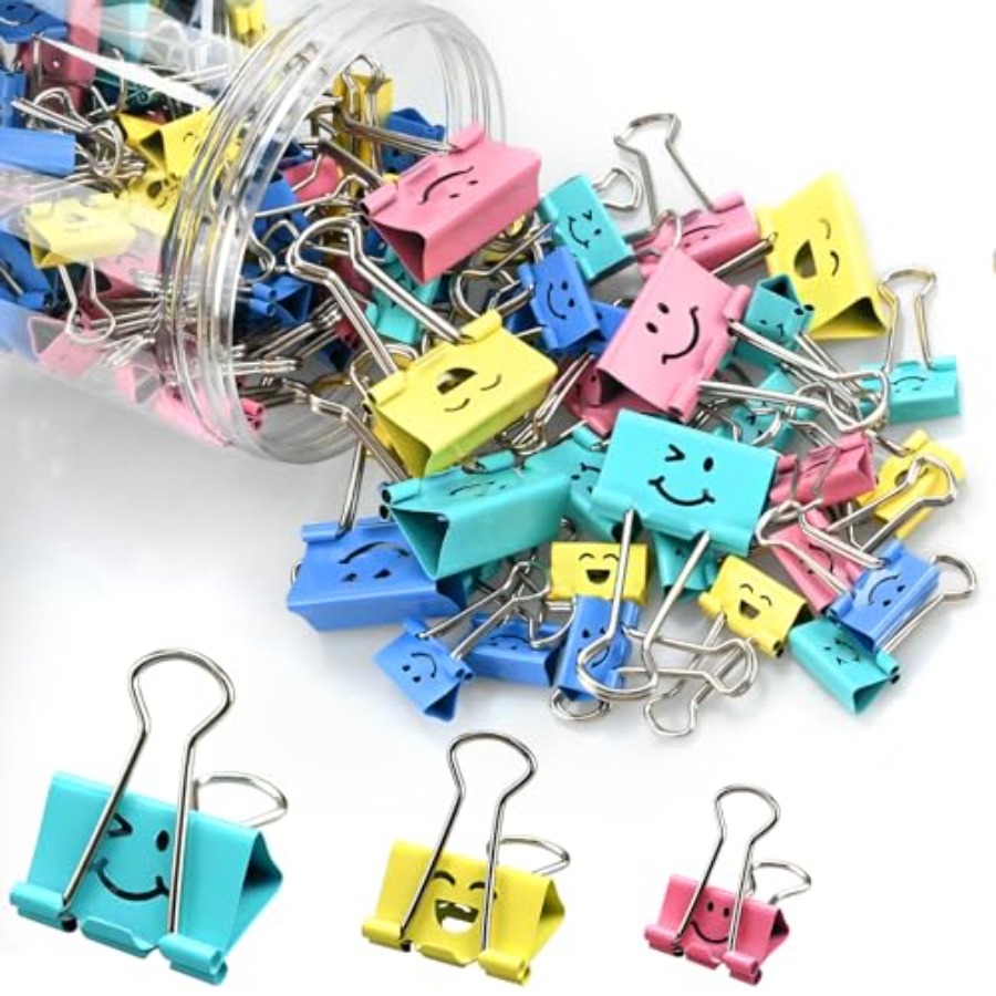 100 Pack Binder Clips Paper Cl - Binder Clip Assorted ulasan dan harga