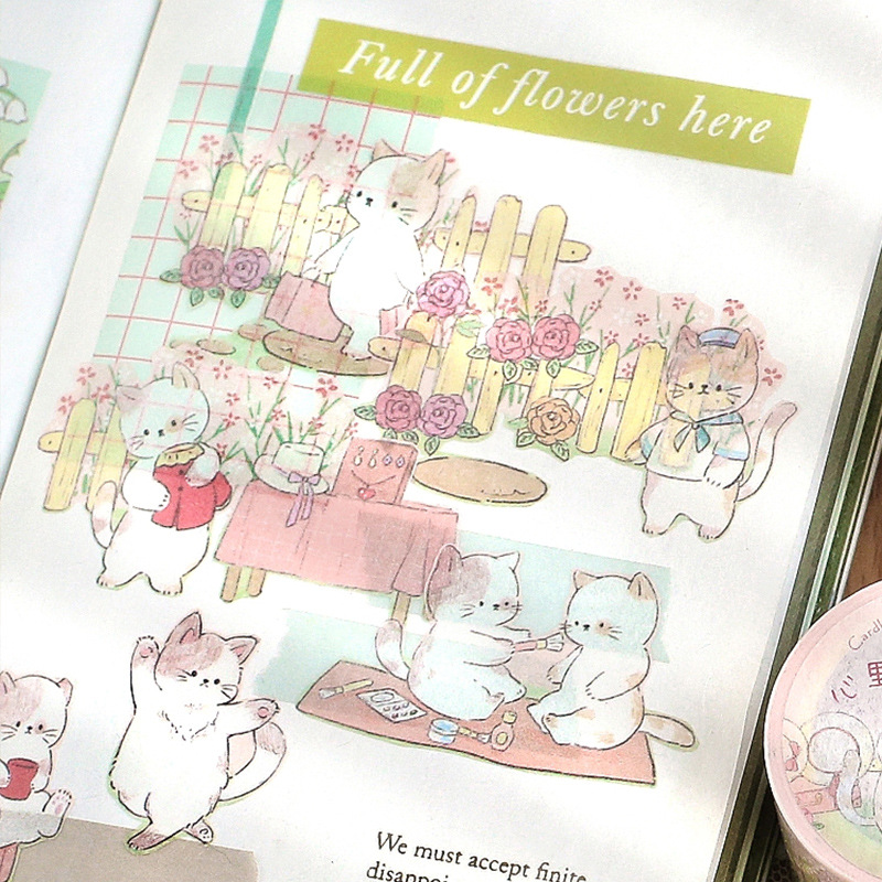 3cm*3m Kawaii Cartoon Washi ta - Label Printer Tape ulasan dan harga