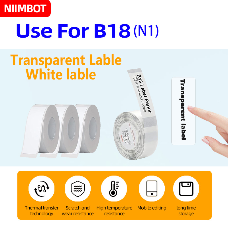 Niimbot B18/N1 Carbon Tape Pap - Label Printer Tape ulasan dan harga