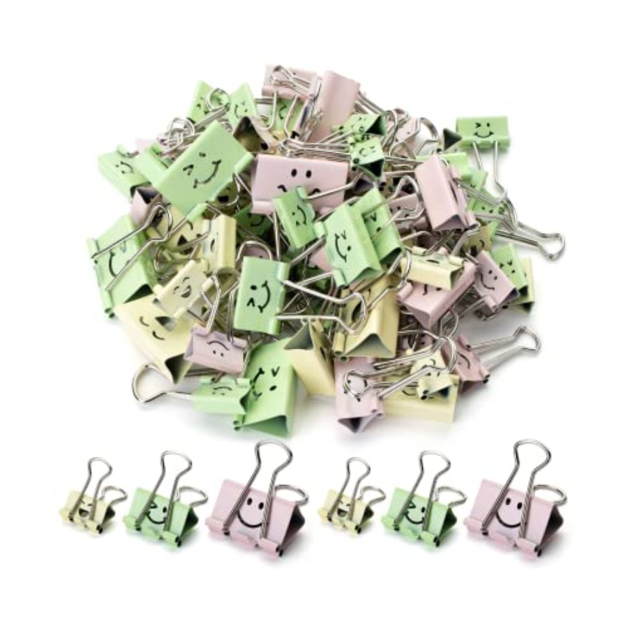 - Cute Binder Clips, 80 pcs, A - Binder Clip Assorted ulasan dan harga