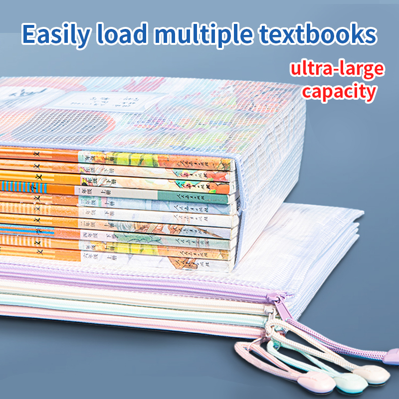 5-30pcs Zipper Mesh Bag A4/A5  - Office Stationery And Supply ulasan dan harga