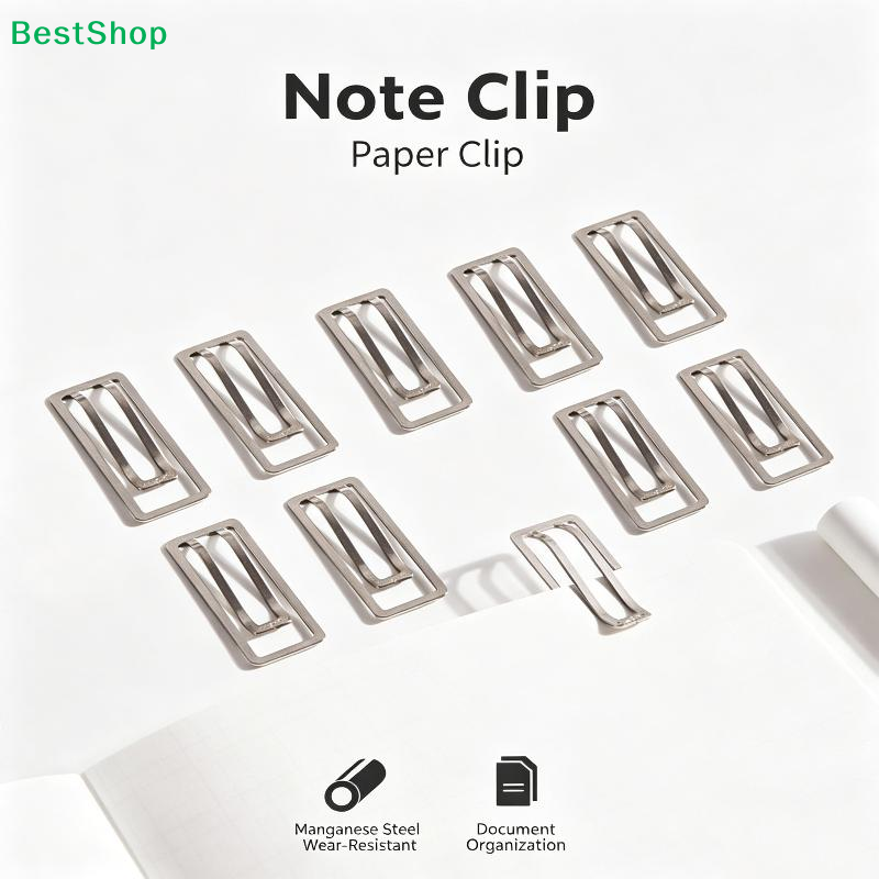 ☽10pcs Square Thickened Binder - Binder Clip Assorted ulasan dan harga