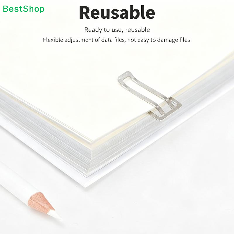 ☽10pcs Square Thickened Binder - Binder Clip Assorted ulasan dan harga