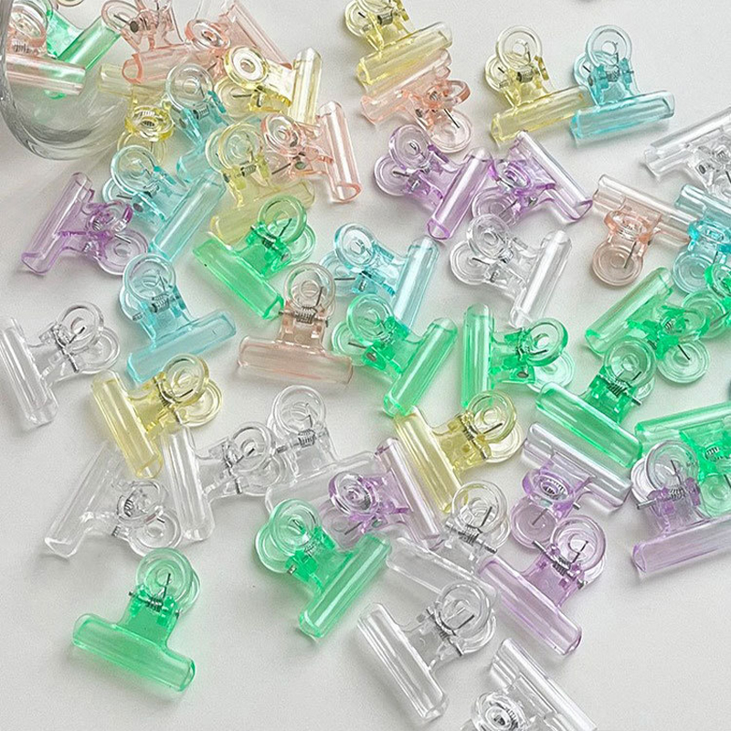 10/20pcs 31mm Candy Color Plas - Binder Clip Assorted ulasan dan harga