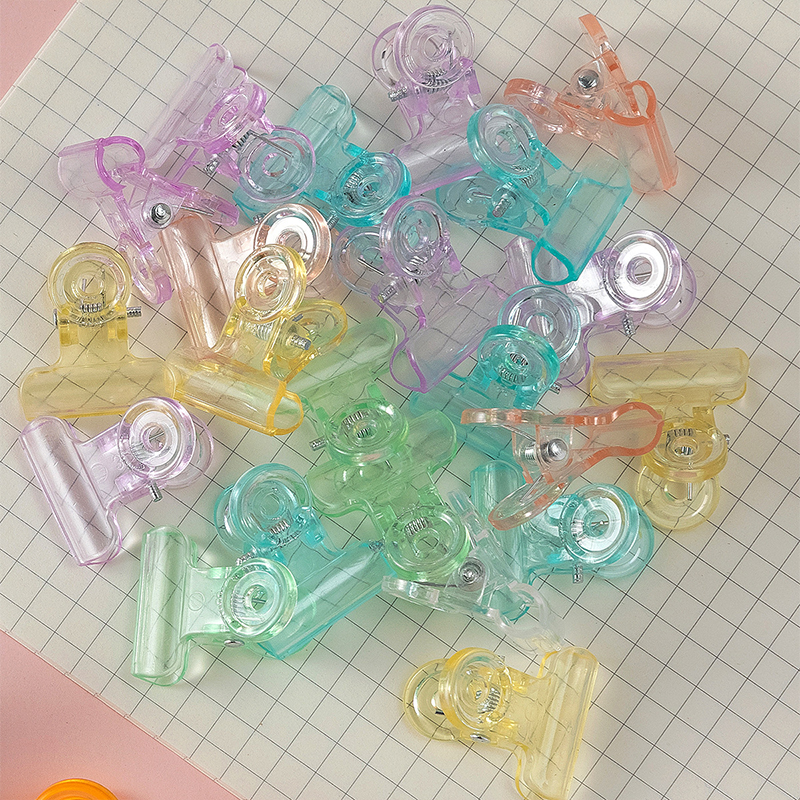 10/20pcs 31mm Candy Color Plas - Binder Clip Assorted ulasan dan harga
