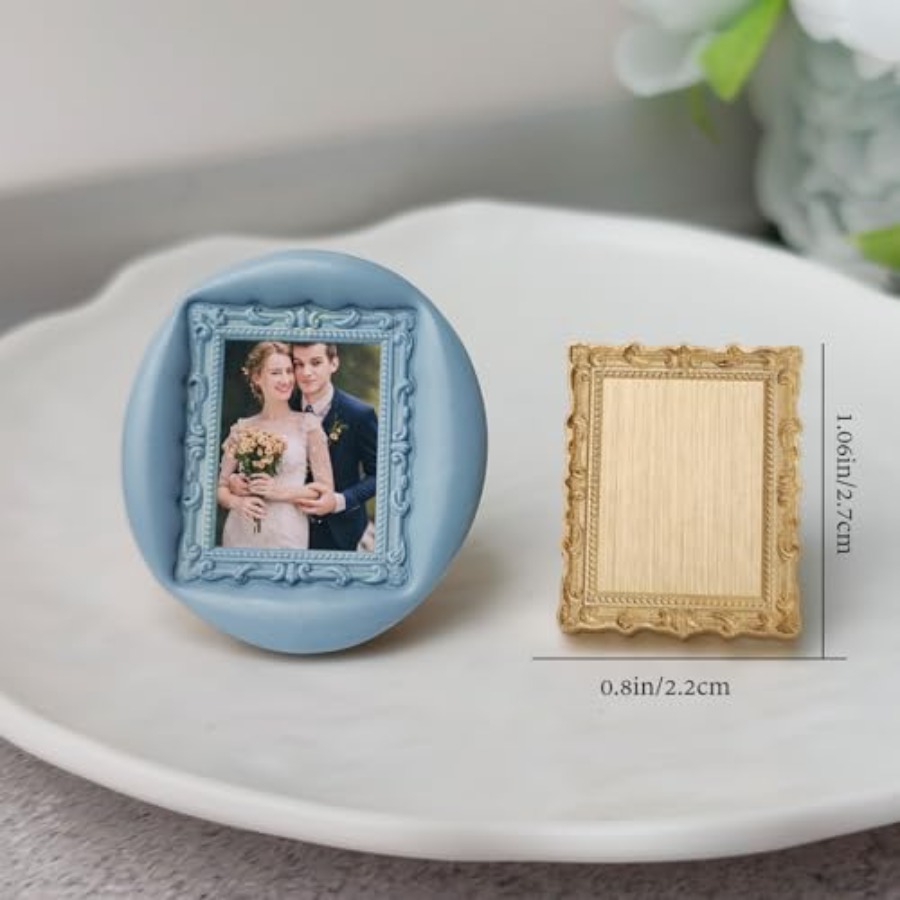 Frame Wax Seal Stamp, 3D Embos - Wax Seal Stamp Kit ulasan dan harga