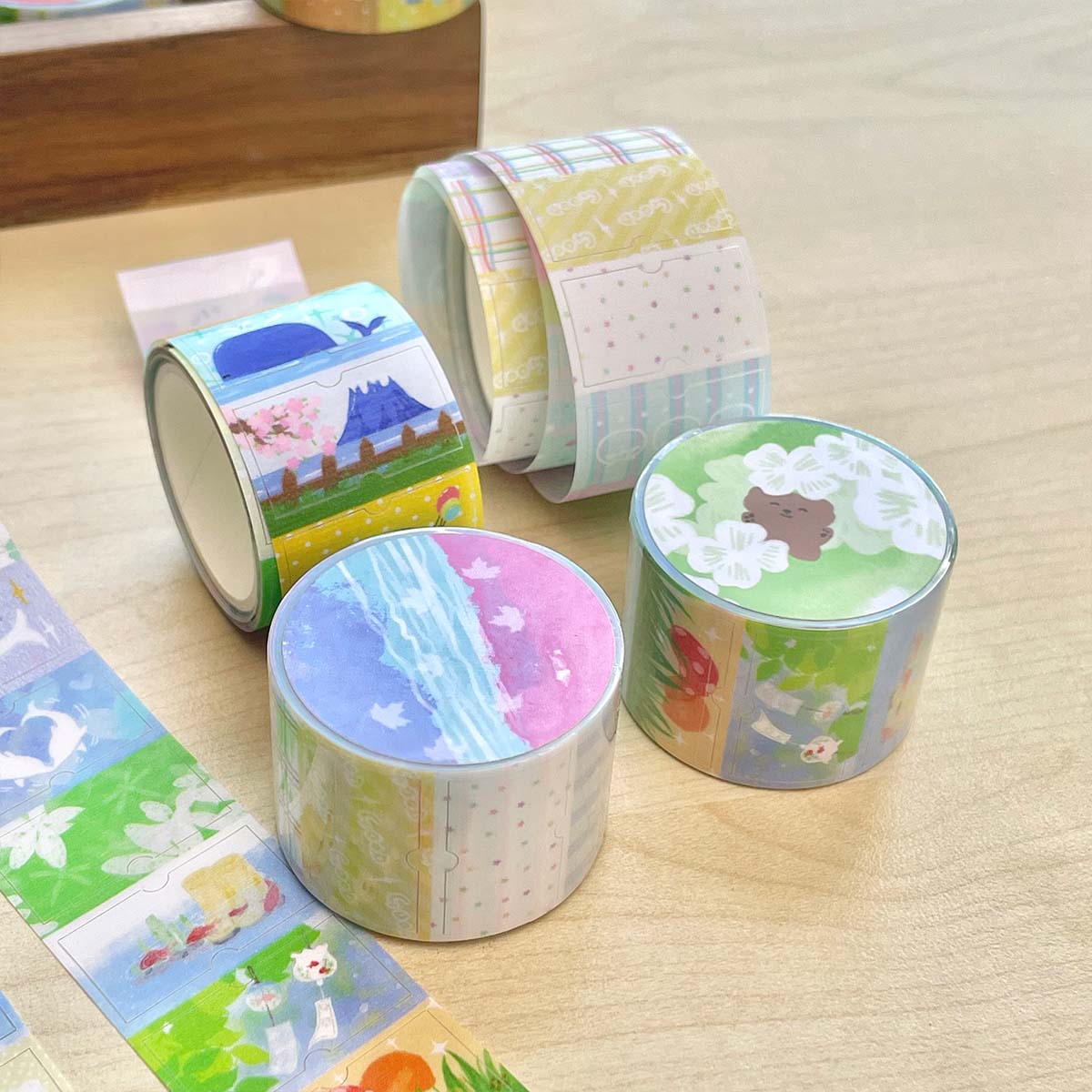 Salt Style Deco Label Sticker  - Label Printer Tape ulasan dan harga