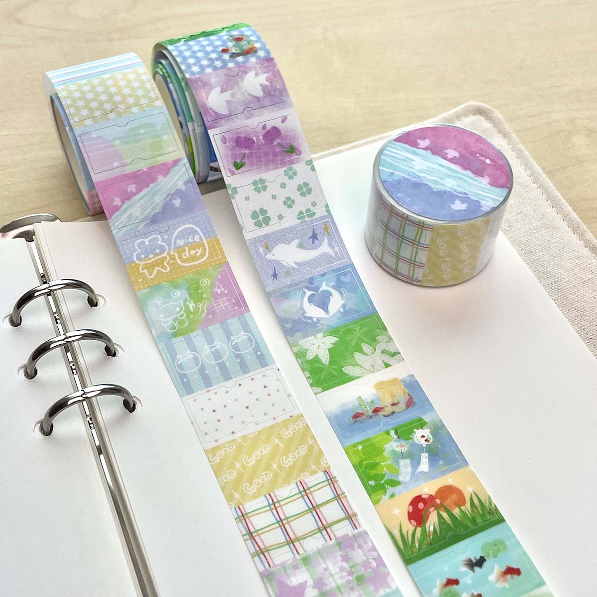 Salt Style Deco Label Sticker  - Label Printer Tape ulasan dan harga