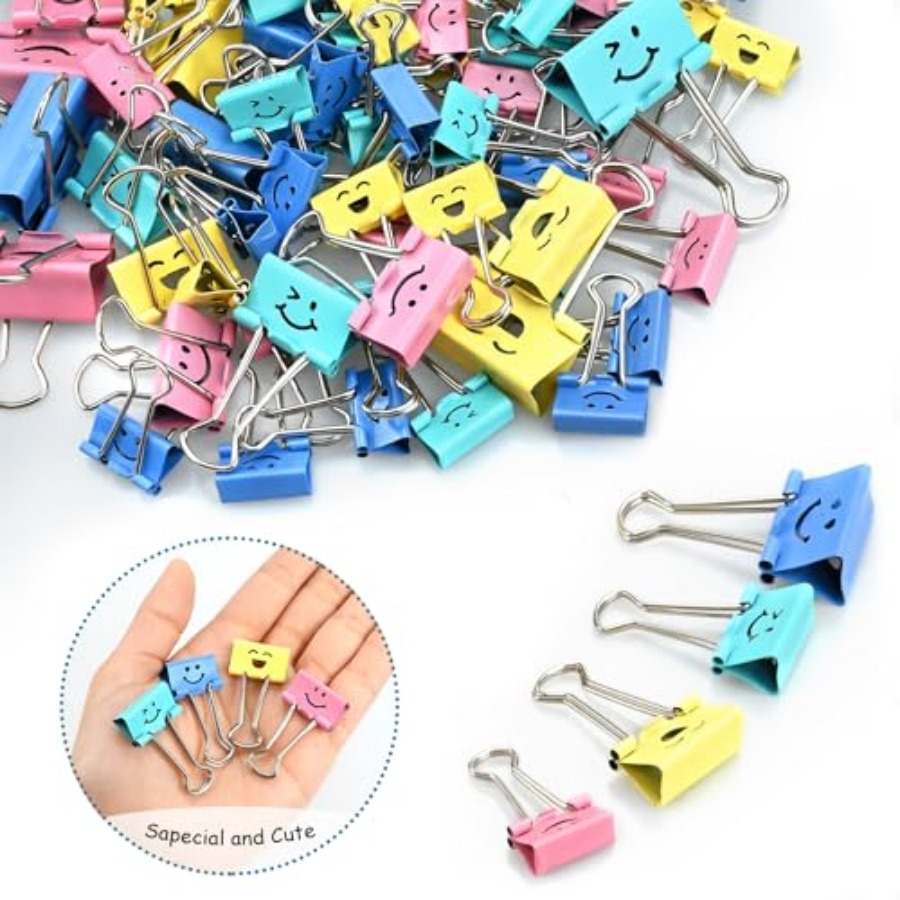 100 Pack Binder Clips Paper Cl - Binder Clip Assorted ulasan dan harga