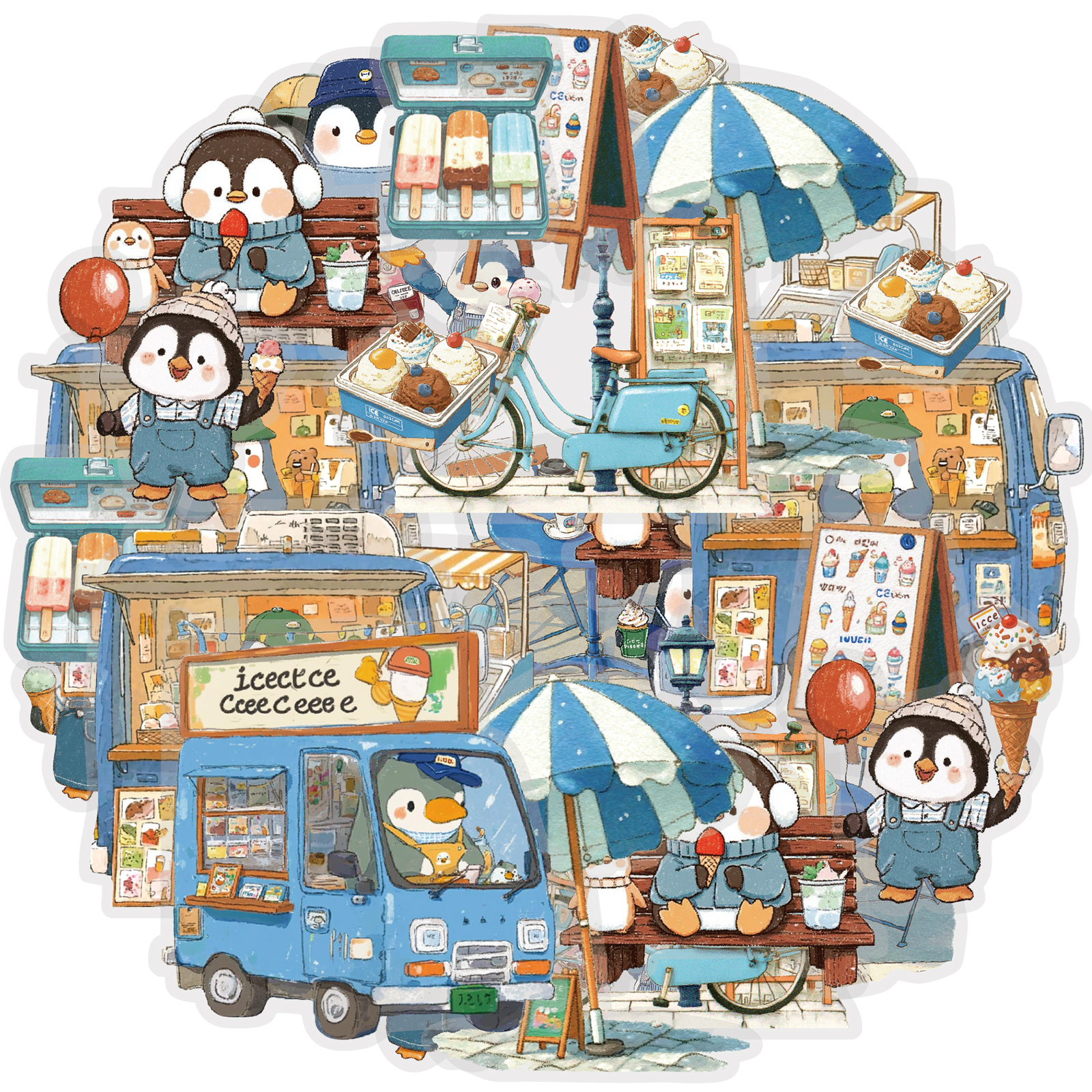 Etori Life 15Pcs Cute Penguin  - Stationery Office Supply Store ulasan dan harga