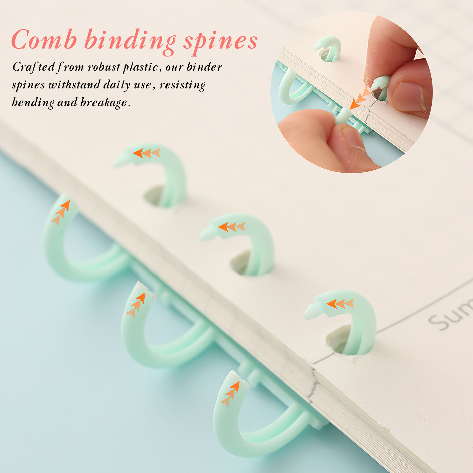 12Pcs Binding Spine Plastic Ri - Binding Comb Plastic ulasan dan harga