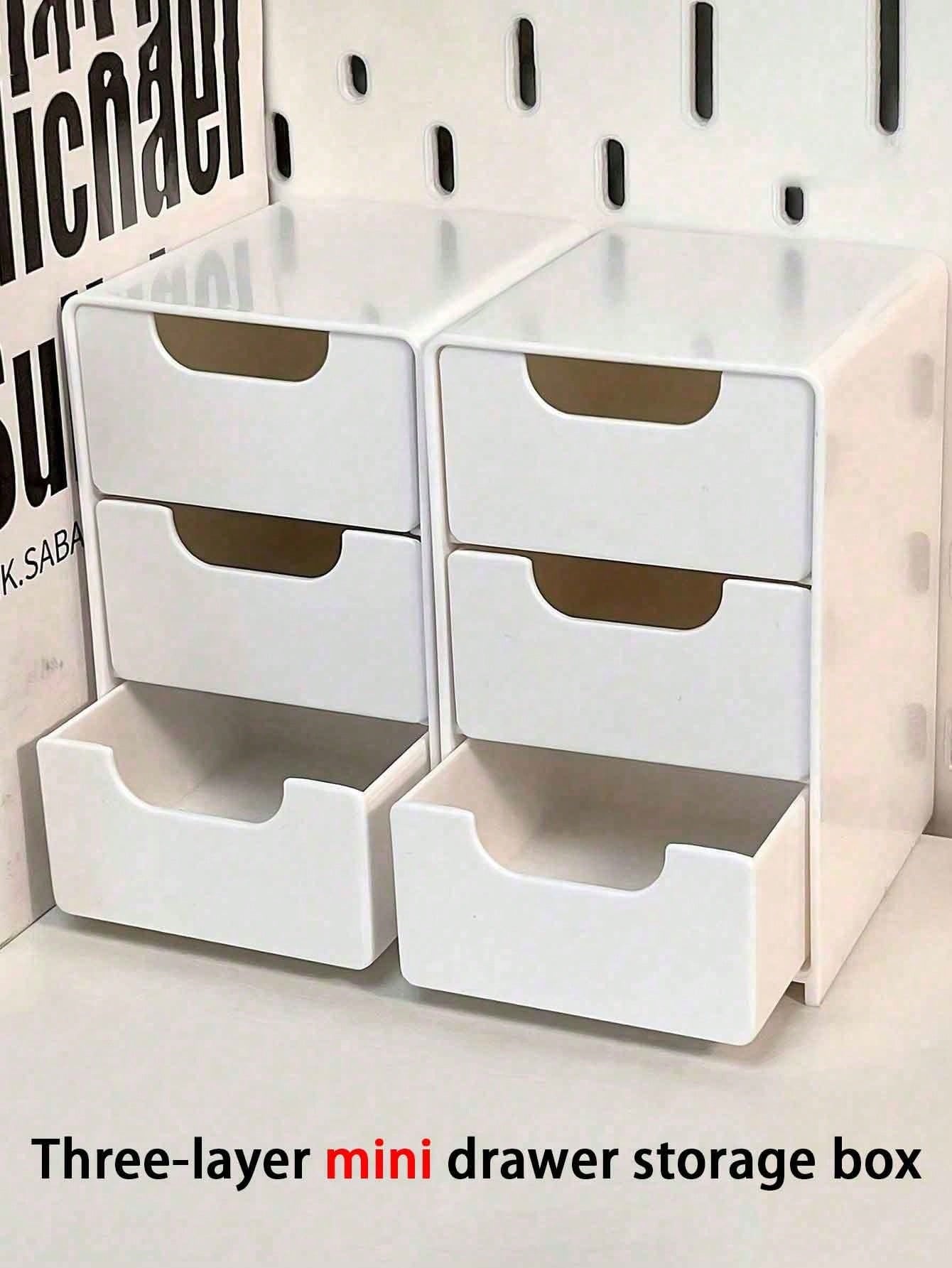 1pc Mini 3-Tier ABS Plastic De - Stationery Office Supply Store ulasan dan harga