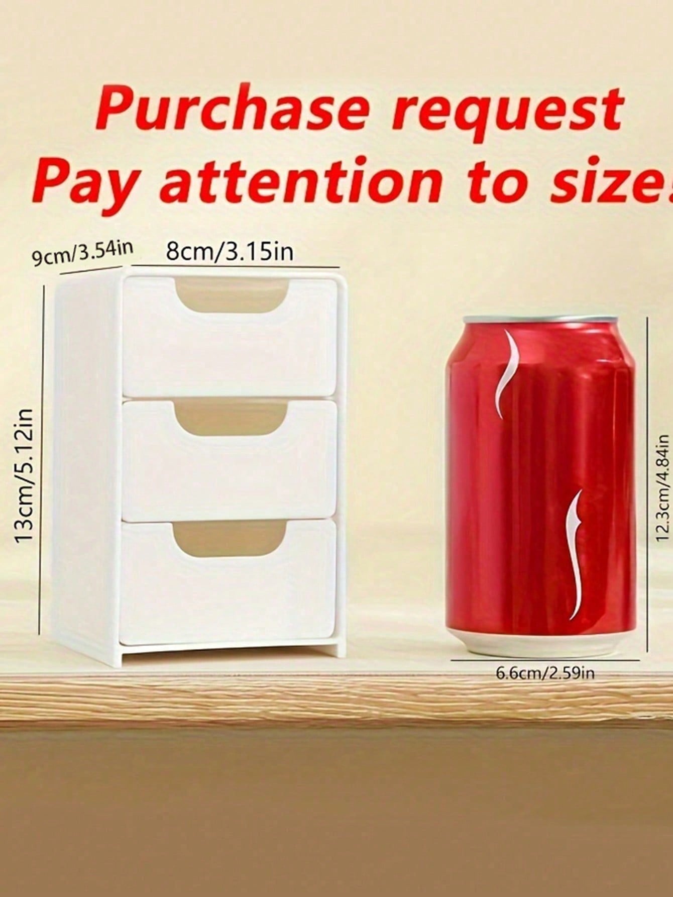 1pc Mini 3-Tier ABS Plastic De - Stationery Office Supply Store ulasan dan harga