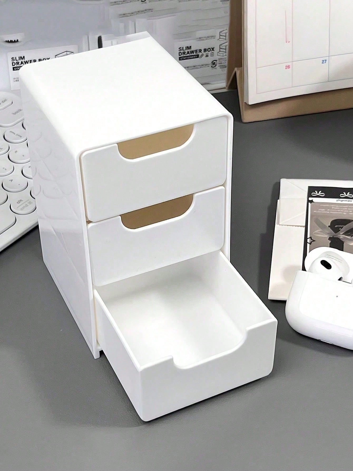 1pc Mini 3-Tier ABS Plastic De - Stationery Office Supply Store ulasan dan harga