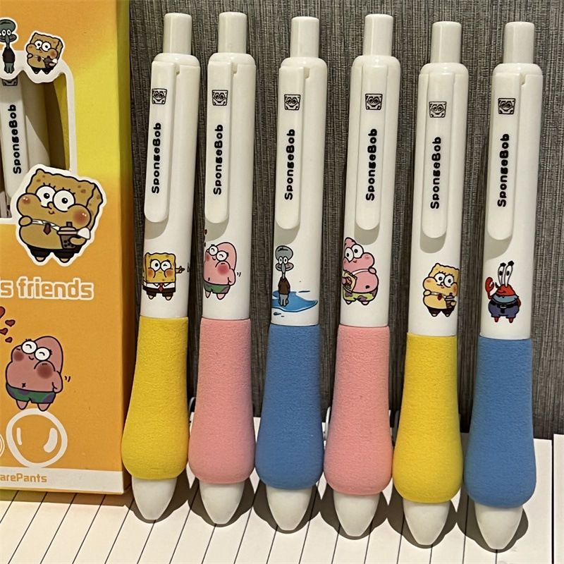 Kawaii Anime SpongeBob Press G - Gel Ink Pen Set ulasan dan harga