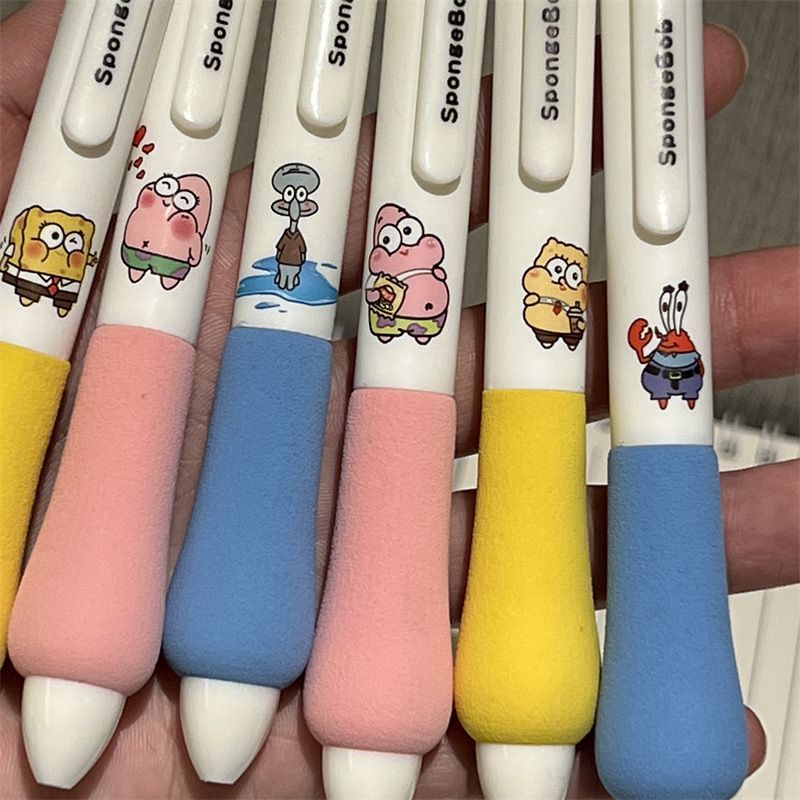Kawaii Anime SpongeBob Press G - Gel Ink Pen Set ulasan dan harga