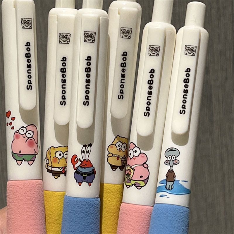 Kawaii Anime SpongeBob Press G - Gel Ink Pen Set ulasan dan harga