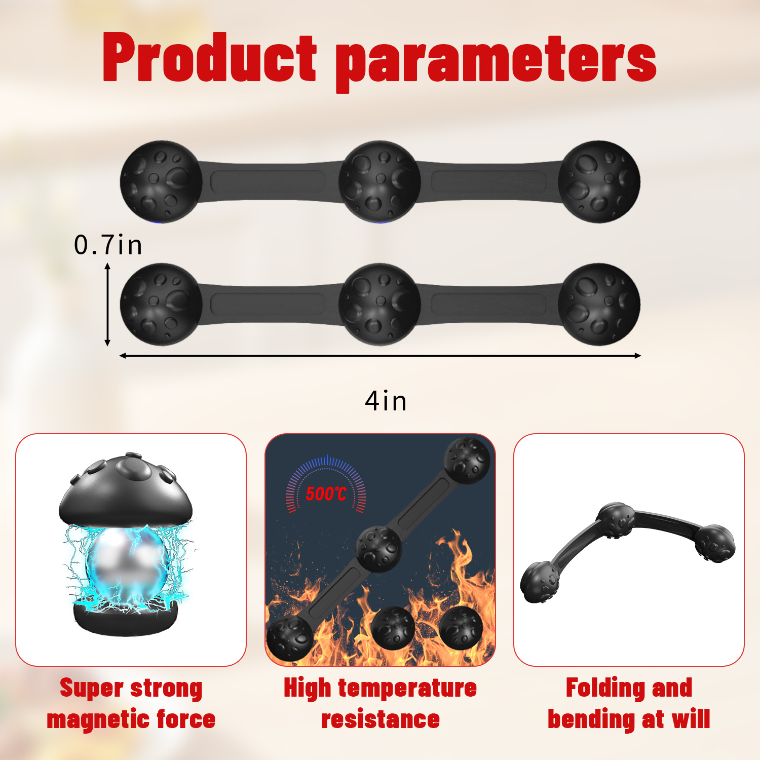 1/2sets Silicone Air Fryer Mag - Paperclip Magnetic Set ulasan dan harga
